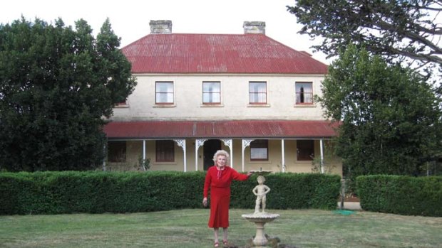 Legacy ... Paddy Pearl in front of Campania House in Tasmania, which she restored and sold, most of the proceeds going to charity.