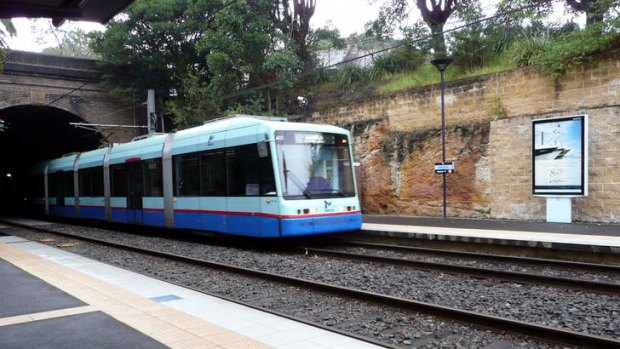 Stalled: Sydney's light rail is not in service following a double derailment.