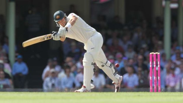 Patchy: But Shane Watson was Australia's second highest scorer across the two Ashes series.