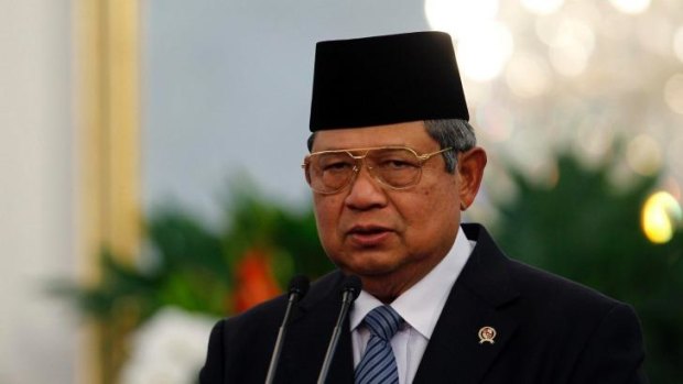 Outgoing Indonesian President Susilo Bambang Yudhoyono.