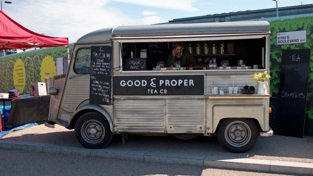 The Good & Proper Tea Company mobile snack van.