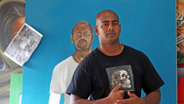 Painting is Myuran Sukumaran's refuge, and he wants his work to help the Indonesian people. 