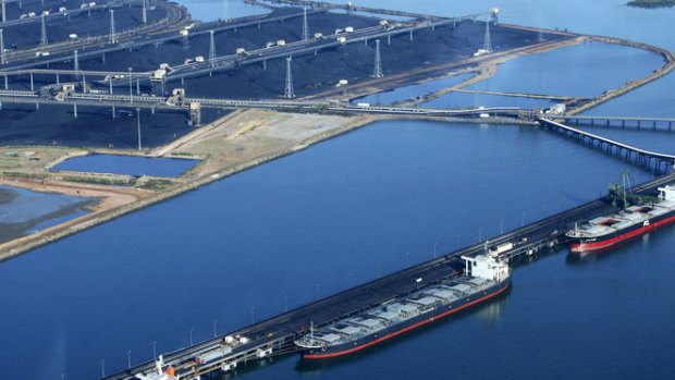 Booming: The number of coal ships leaving Queensland ports is projected to rise six-fold.