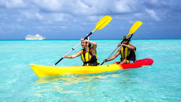 Action stations: Fiji's high-energy attractions include kayaking.