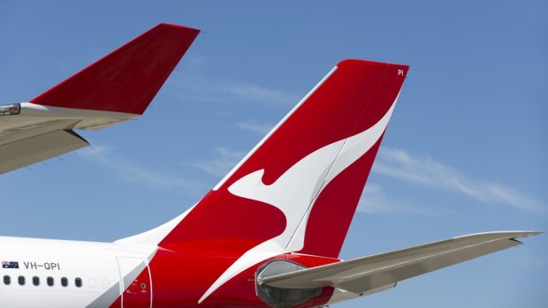 Qantas new livery. Qantas photograph
