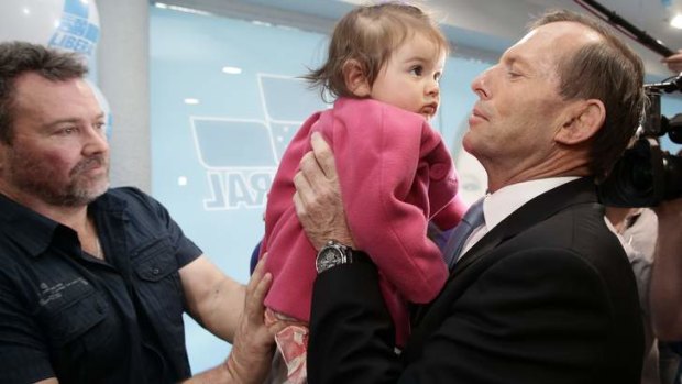 Tony Abbott meets Ashlee  Golding.