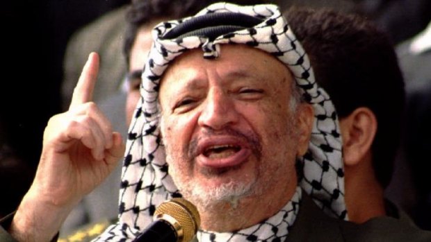 Former Palestinian leader Yasser Arafat.