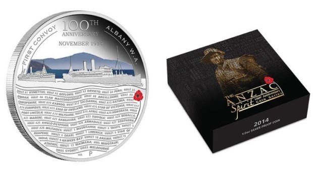 Perth Mint's Anzac Spirit 100th Anniversary Coin Series.