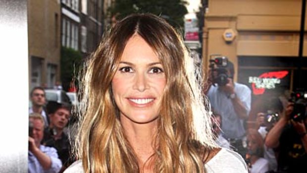 Elle Macpherson at the launch of Britain's Next Top Model.