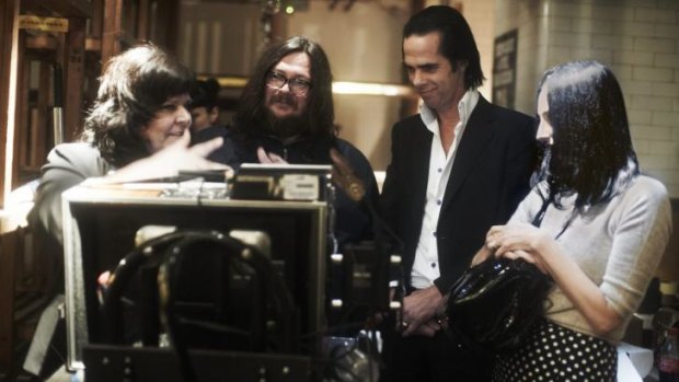 All together: From left, Jane Pollard, Iain Forsyth, Nick Cave and his wife, Susie Bick, in <i>20,000 Days On Earth</i>.