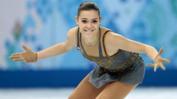 Winner: Russia's Adelina Sotnikova takes gold in the ladies' free skate figure skating finals.