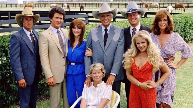 The 1979 cast of <em>Dallas</em>.