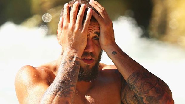 In a spot of bother: Buddy Franklin.