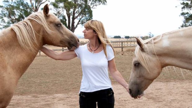 Equine psychotherapist Meggin Kirby says horses help people with mental health issues to express themselves.