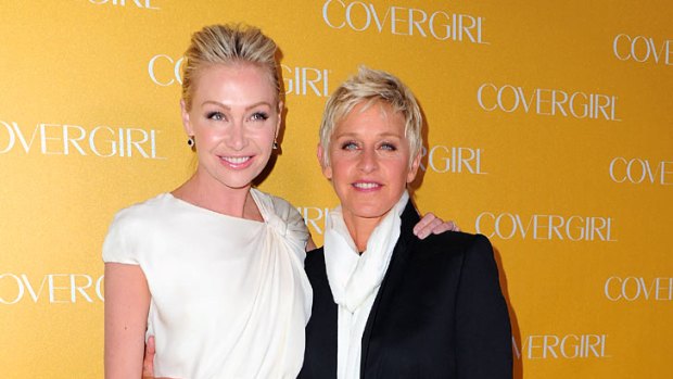 Star vegans...Portia de Rossi and Ellen DeGeneres didn't feel ethically comfortable eating meat.