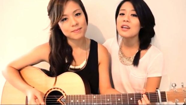YouTube awards ... Jayesslee duo Janice and Sonia Lee.