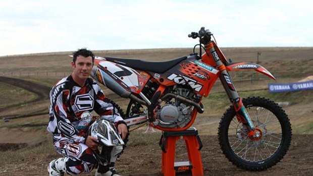 Untimely death ... champion motorcross rider Andrew McFarlane.