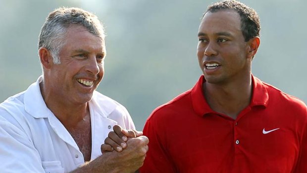 Steve Williams with Tiger Woods in happier times: "I've wasted the last two years of my life because he's played infrequently, he's been injured and played poorly."