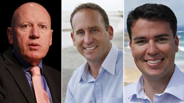 Suspended: Liberal MPs Chris Hartcher, Chris Spence and Darren Webber.
