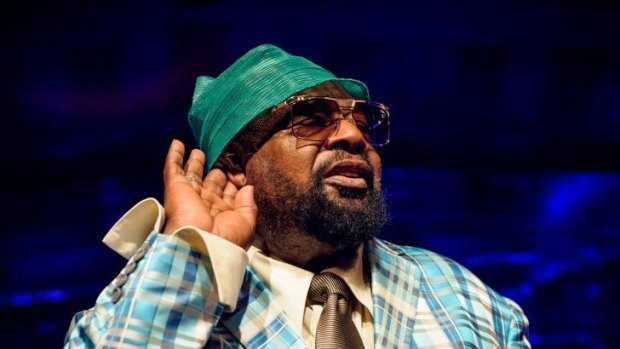 Down to business: George Clinton performs in Berlin in July.
