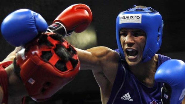 Shock result . . . Anthony Ogogo of England has defeated Olympic bronze medallist, Vijender Singh, of India.