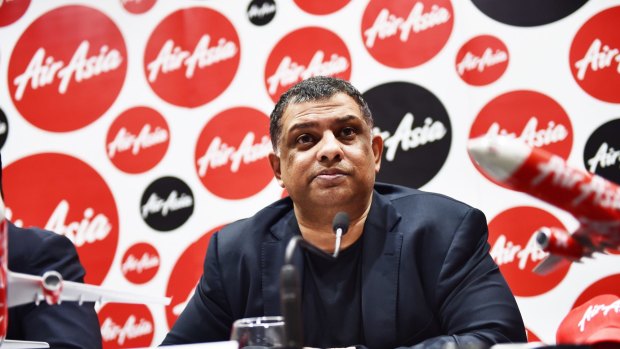 "People just switch from rock 'n' roll to blues": AirAsia chief executive Tony Fernandes speaking to journalists during a whistle-stop visit to Sydney on Thursday.
