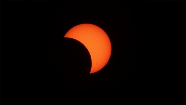 Partial solar eclipse. from 2012.