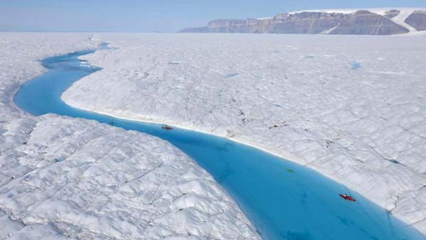 The Petermann glacier, on the north-west coast of Greenland. <i>Picture: AFP</i>