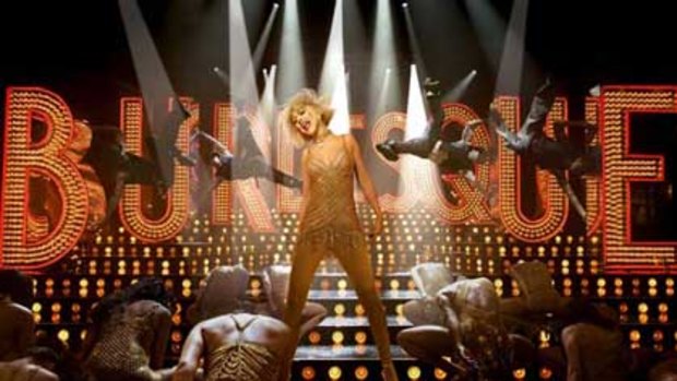 Christina Aguilera in <i>Burlesque</i>.