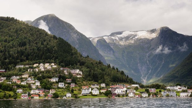 A village on the Sognefjord.