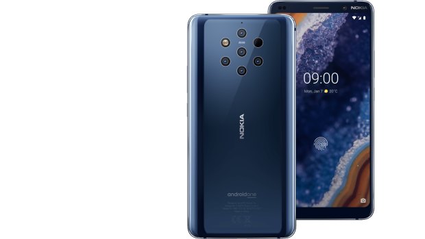 The Nokia 9 PureView has five rear cameras.