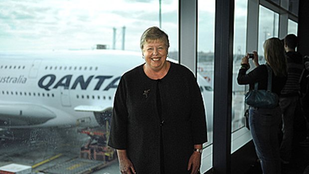 Victoria Police Chief Commissioner Christine Nixon at Melbourne Airport, before boarding the Qantas A380 on October 20.