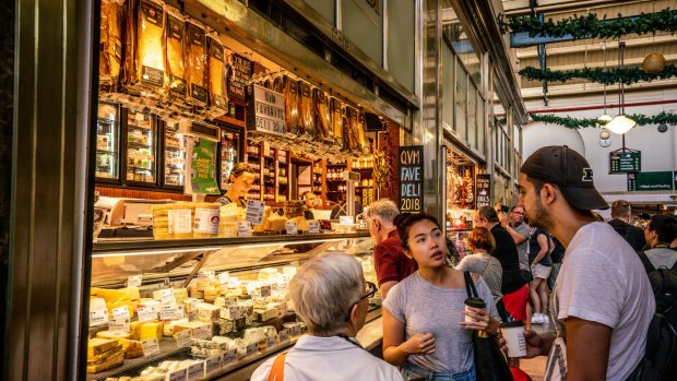 Melbourne's Victoria Market is one spot where you can see and sample the vibrant mix of Australian cuisine.