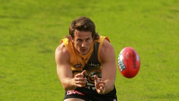 Richmond ruckman Ivan Maric trained strongly at Punt Road on Thursday.