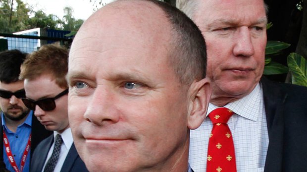 Acting Premier Jeff Seeney (right) pictured with Premier Campbell Newman.