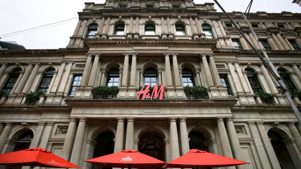 H&M's Bourke Street store. The Swedish retailer is set to open two more Melbourne stores, in Werribee and Chadstone.