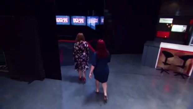 Fiona and Nicole practically legged it out of the House Rules studios.