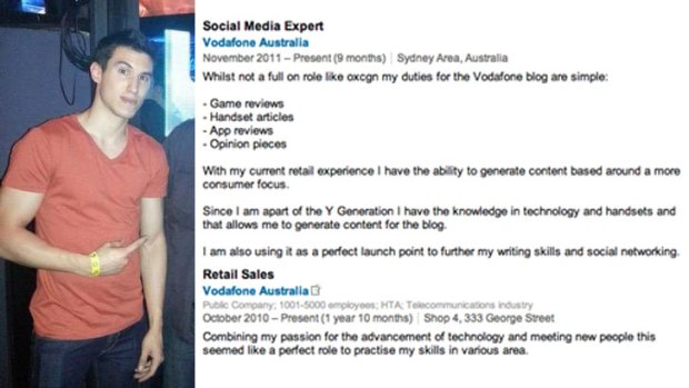 Arthur Kotsopoulos next to a grab from his LinkedIn page.