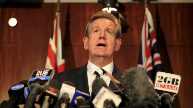 "You helped create the problem, it's about time you helped to undo the culture": Premier Barry O'Farrell.