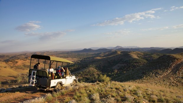 Exploring the Arkaba Conservancy, Flinders Ranges, South Australia. 