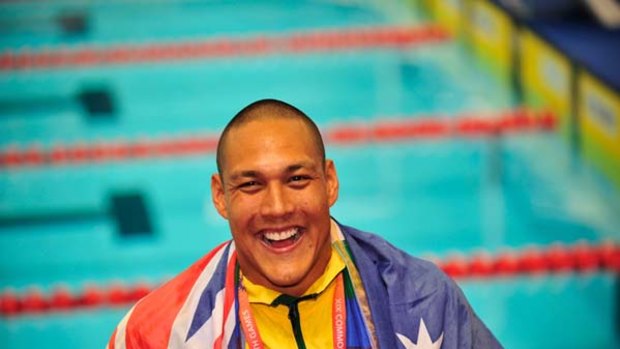 Comeback king ... Geoff Huegill will most likely face Michael Phelps at the London Olympics.