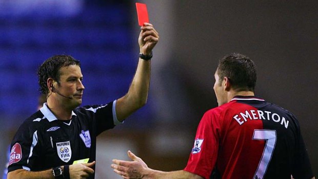 Referee Mark Clattenburg (left) has been cleared of a racism charge.