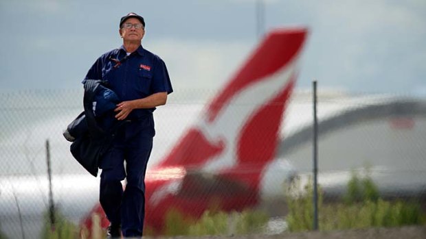 Not again: In 2001 William Brinsmead lost his job at Ansett, now he may be made redundant.
