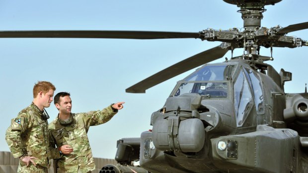 Prince Harry at Camp Bastion, Afghanistan, in September 2012.