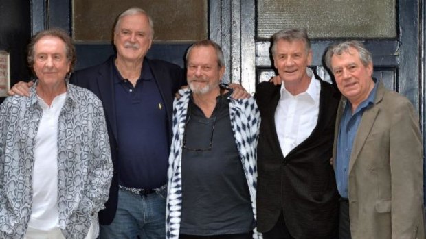 Eric Idle, John Cleese, Terry Gilliam, Michael Palin and Terry Jones in London this week ahead of their reunion shows.