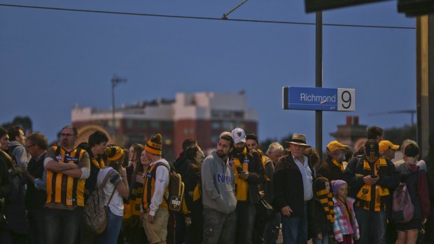 A Metro Trains spokeswoman said there were no safety issues at the station and numbers were as expected.