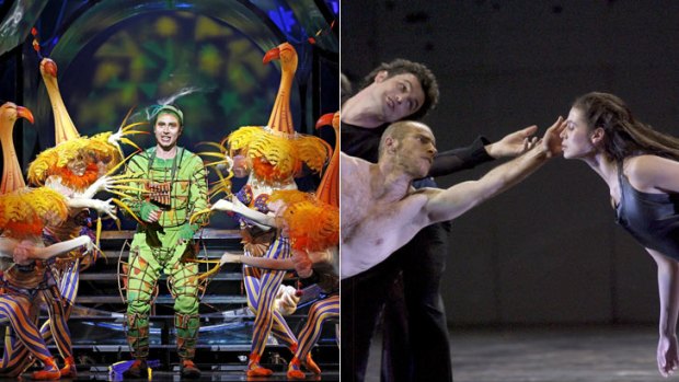 Opera spectacular: Dido & Aeneas, left, and The Magic Flute.