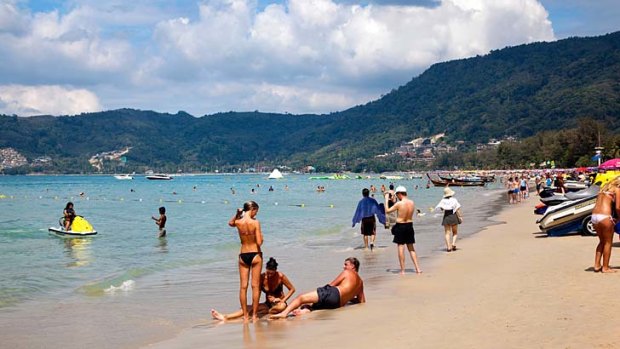 Patong Beach, Phuket ... the tourist region's police chief says a huge boost in police numbers is needed to protect tourists from crime.