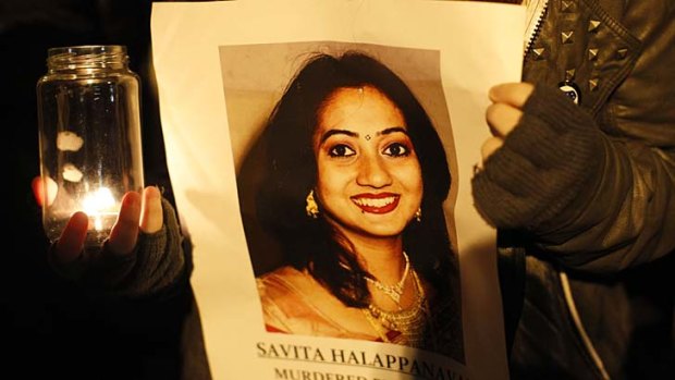 Vigil for change &#8230; protesters turned out in Belfast on Thursday to mourn Savita Halappanars and challenge Ireland's abortion laws.