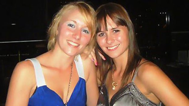 Hailey Turner (right) with her sister Lauren.